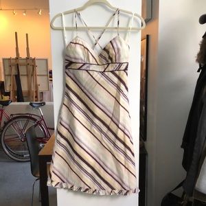 Pastel Multi Color Striped Summer Dress